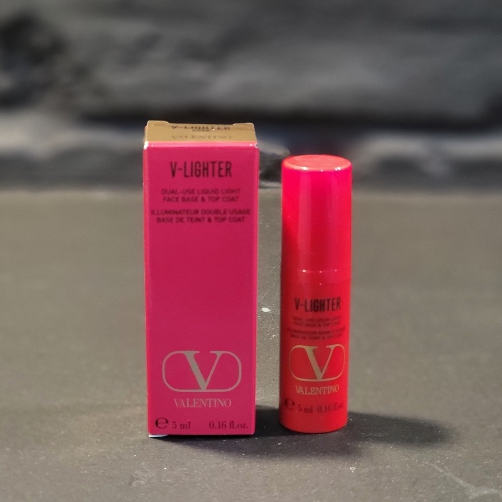 Valentino V-Lighter Face Base‎ Primer & Highlighter Rosa Mini .16oz 5ml NIB